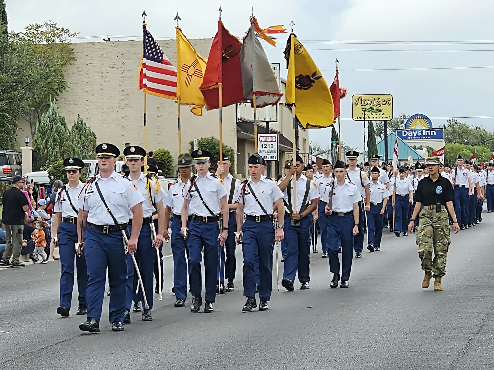 NMMI color guard and regimental staff's image